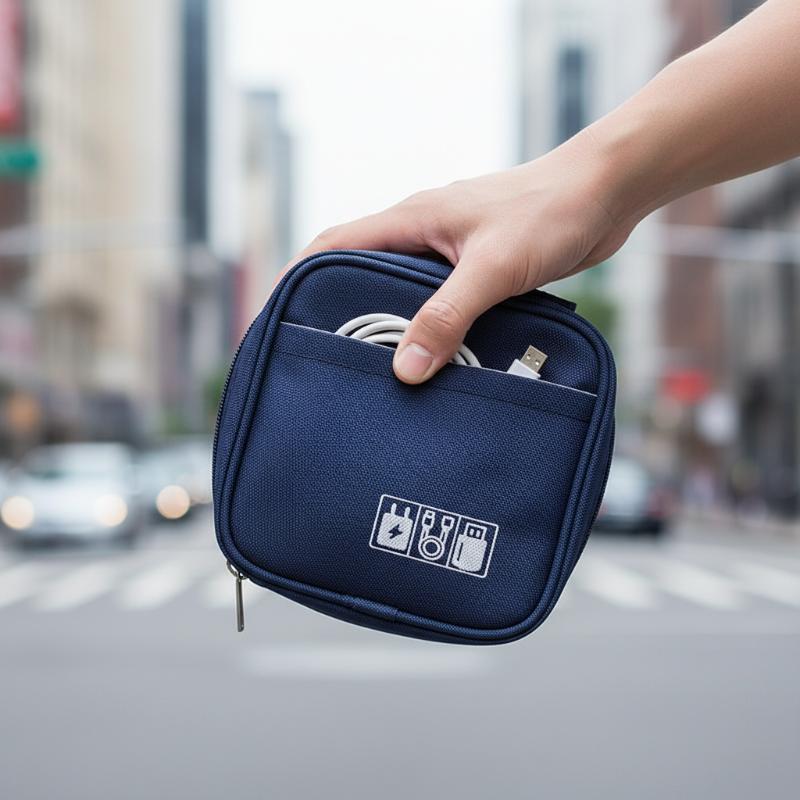 Travel Accessories Organizer Bag - 【F】حقيبة تنظيم الكابلات المحمولة المقاومة للماء،