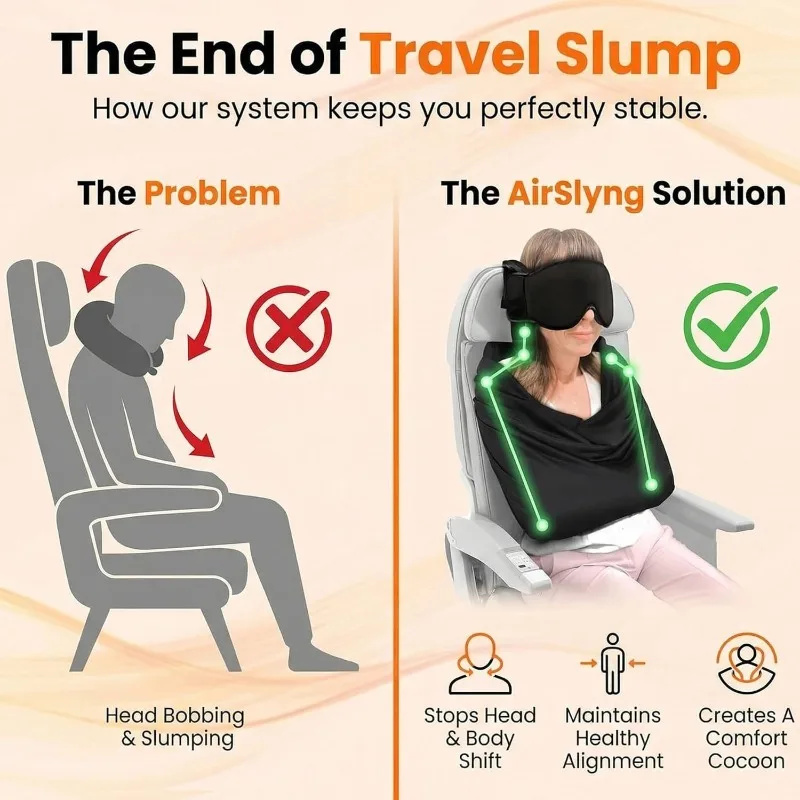 نظام دعم النوم 3 في 1 للطائرة، - مراجعة Travel Accessories Long Flight وسعره