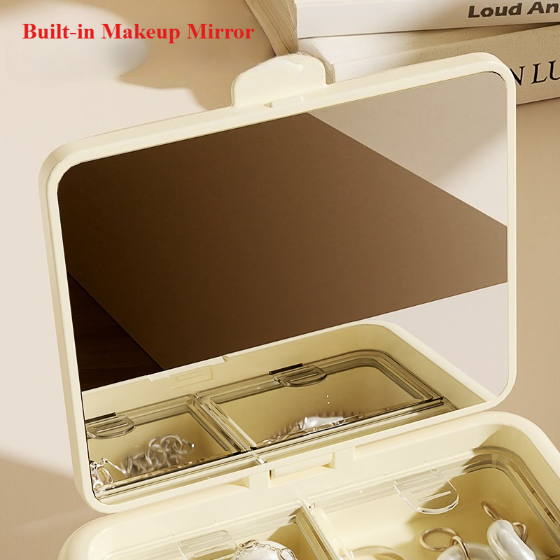 منظم المجوهرات المحمول، صندوق  - مراجعة Travel Accessories Jewelry وسعره